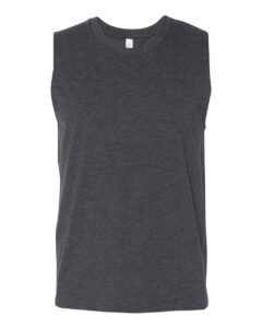 BELLA + CANVAS 3483 Jersey Muscle Tank – Dark Grey Heather
