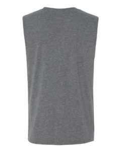 BELLA + CANVAS 3483 Jersey Muscle Tank – Deep Heather (back)
