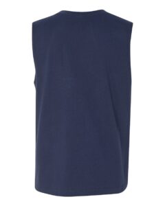 BELLA + CANVAS 3483 Jersey Muscle Tank – Navy (back)