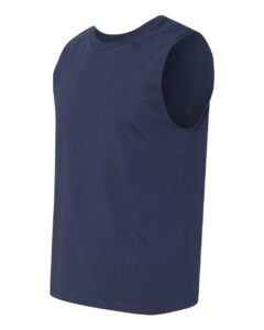 BELLA + CANVAS 3483 Jersey Muscle Tank – Navy (side)