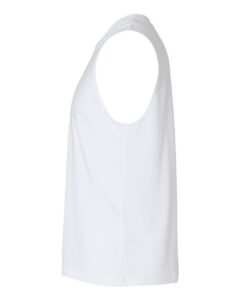 BELLA + CANVAS 3483 Jersey Muscle Tank – White (side)