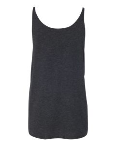 BELLA + CANVAS 8838 Women’s Slouchy Tank – Charcoal Black Triblend (back)