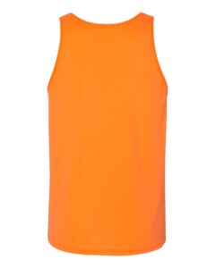 BELLA + CANVAS 3480 Jersey Tank – Neon Orange (back)