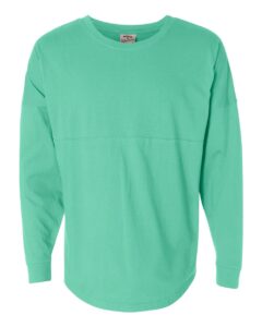 J. America 8229 Unisex Game Day Jersey Long Sleeve T-Shirt – Mint