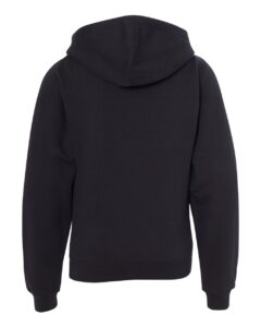 Independent Trading Co. SS4001Y Youth Midweight Hooded Sweatshirt – Black (back)