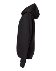 Independent Trading Co. SS4001Y Youth Midweight Hooded Sweatshirt – Black (side)