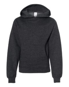Independent Trading Co. SS4001Y Youth Midweight Hooded Sweatshirt – Charcoal Heather