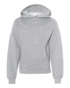 Independent Trading Co. SS4001Y Youth Midweight Hooded Sweatshirt – Grey Heather