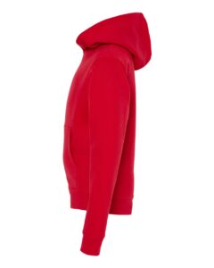Independent Trading Co. SS4001Y Youth Midweight Hooded Sweatshirt – Red (side)