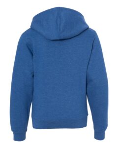 Independent Trading Co. SS4001Y Youth Midweight Hooded Sweatshirt – Royal Heather (back)