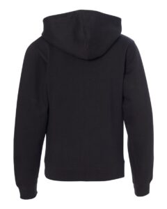 Independent Trading Co. SS4001YZ Youth Midweight Full-Zip Hooded Sweatshirt – Black (back)