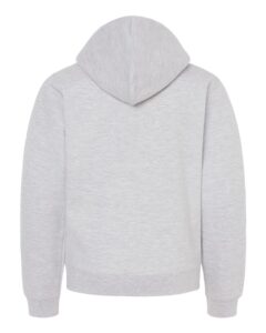 Independent Trading Co. SS4001YZ Youth Midweight Full-Zip Hooded Sweatshirt – Grey Heather (back)