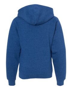 Independent Trading Co. SS4001YZ Youth Midweight Full-Zip Hooded Sweatshirt – Royal Heather (back)