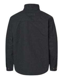DRI DUCK 5037 Men’s Endeavor Canyon Cloth™ Canvas Jacket with Sherpa Lining – Black (back)