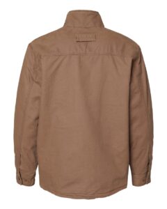 DRI DUCK 5037 Men’s Endeavor Canyon Cloth™ Canvas Jacket with Sherpa Lining – Field Khaki (back)
