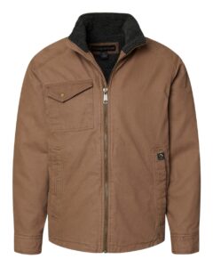 DRI DUCK 5037 Men’s Endeavor Canyon Cloth™ Canvas Jacket with Sherpa Lining – Field Khaki