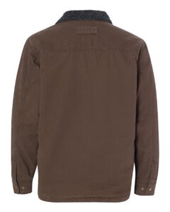 DRI DUCK 5037 Men’s Endeavor Canyon Cloth™ Canvas Jacket with Sherpa Lining – Tobacco (back)