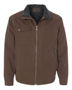 DRI DUCK 5037 Men’s Endeavor Canyon Cloth™ Canvas Jacket with Sherpa Lining – Tobacco