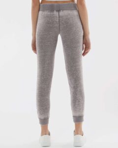 J. America 8944 Women’s Vintage Zen Fleece Joggers – Cement (on model back)