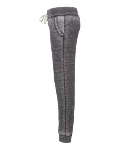 J. America 8944 Women’s Vintage Zen Fleece Joggers – Dark Smoke (side)