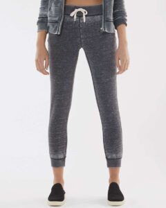J. America 8944 Women’s Vintage Zen Fleece Joggers – Dark Smoke (on model)