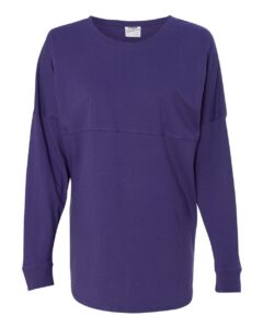 J. America 8229 Unisex Game Day Jersey Long Sleeve T-Shirt – Purple