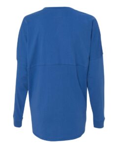 J. America 8229 Unisex Game Day Jersey Long Sleeve T-Shirt – Royal (back)