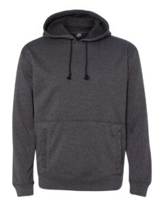 J. America 8613 Men’s Cosmic Fleece Hooded Sweatshirt – Onyx Fleck
