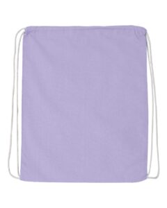 Q-Tees Q4500 Economical Cotton Drawstring Bag – Lavender