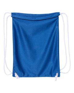 Liberty Bags 8895 Mesh Drawstring Backpack – Royal (back)