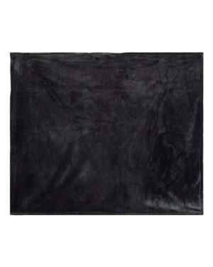 Alpine Fleece 8721 Mink Touch Luxury Blanket – Black (side)