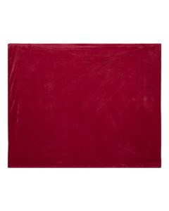 Alpine Fleece 8721 Mink Touch Luxury Blanket – Red (side)