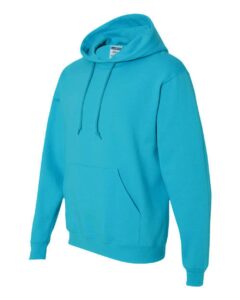 JERZEES 996MR Unisex NuBlend® Hooded Sweatshirt – California Blue (side)