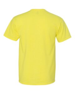 JERZEES 29MR Unisex Dri-Power® 50/50 T-Shirt – Neon Yellow (back)