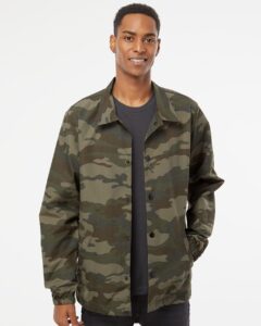 Independent Trading Co. EXP99CNB Men’s Water-Resistant Windbreaker Coach’s Jacket