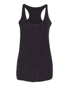 BELLA + CANVAS 8430 Women’s Triblend Racerback Tank – Solid Black Triblend
