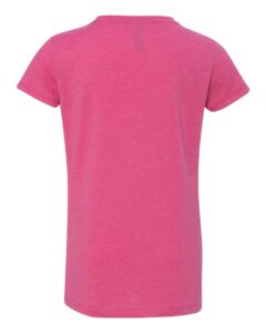 Next Level 3712 Girls’ CVC Princess Tee – Raspberry (back)