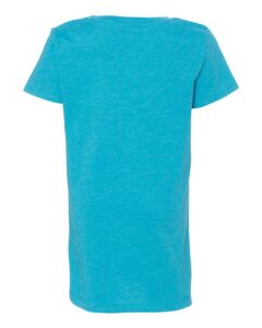 Next Level 3712 Girls’ CVC Princess Tee – Bondi Blue (back)