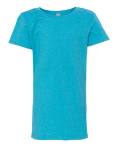 Next Level 3712 Girls’ CVC Princess Tee – Bondi Blue