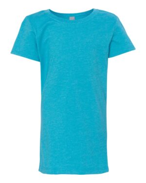 Next Level 3712 Girls’ CVC Princess Tee – Bondi Blue