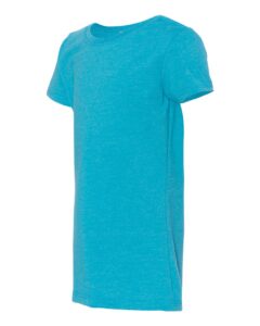 Next Level 3712 Girls’ CVC Princess Tee – Bondi Blue (side)