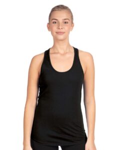 Next Level 1533 Women’s Ideal Racerback Tank – Black (on model)