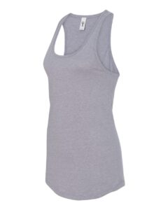 Next Level 1533 Women’s Ideal Racerback Tank – Heather Grey (side)
