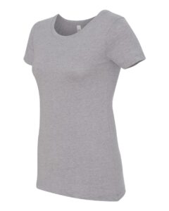 Next Level 1510 Women’s Ideal Tee – Heather Grey (side)