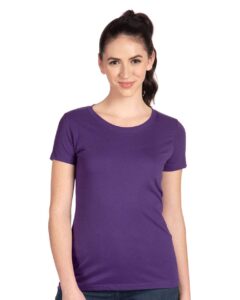 Next Level 1510 Women’s Ideal Tee – Purple Rush (on model)