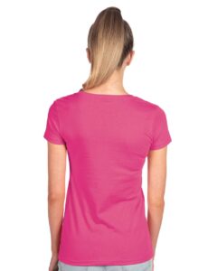 Next Level 1510 Women’s Ideal Tee – Raspberry (on model back)
