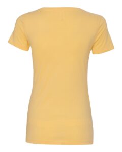 Next Level 1540 Women’s Ideal V-Neck Tee – Banana Cream (back)