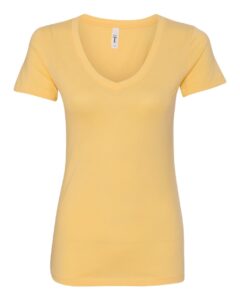 Next Level 1540 Women’s Ideal V-Neck Tee – Banana Cream