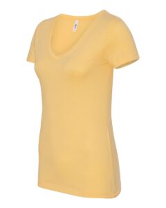 Next Level 1540 Women’s Ideal V-Neck Tee – Banana Cream (side)