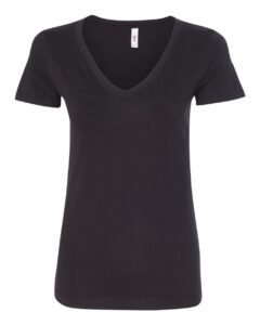 Next Level 1540 Women’s Ideal V-Neck Tee – Black